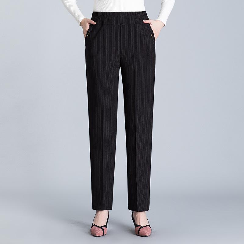 Женские повседневные брюки большого размера XL-8XL, коллекция 2022 года, длинные свободные брюки с высокой талией, женские новые весенне-осенние брюки, женские эластичные брюки