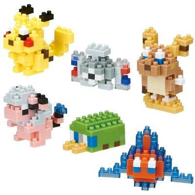 Kawada Nano Block Mini Nano Pokemon Electric Type NBMC_08S 1BOX = 6 штук, всего 6 типов