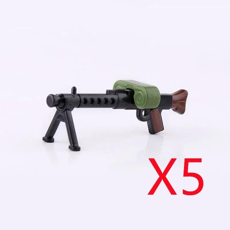 5 СМ Вторая мировая война Военные строительные блоки Американские Немецкие Советские Фигурки солдат Оружие Аксессуары Пистолеты Пистолет Снайперский ремень Мини-кирпичики MOC