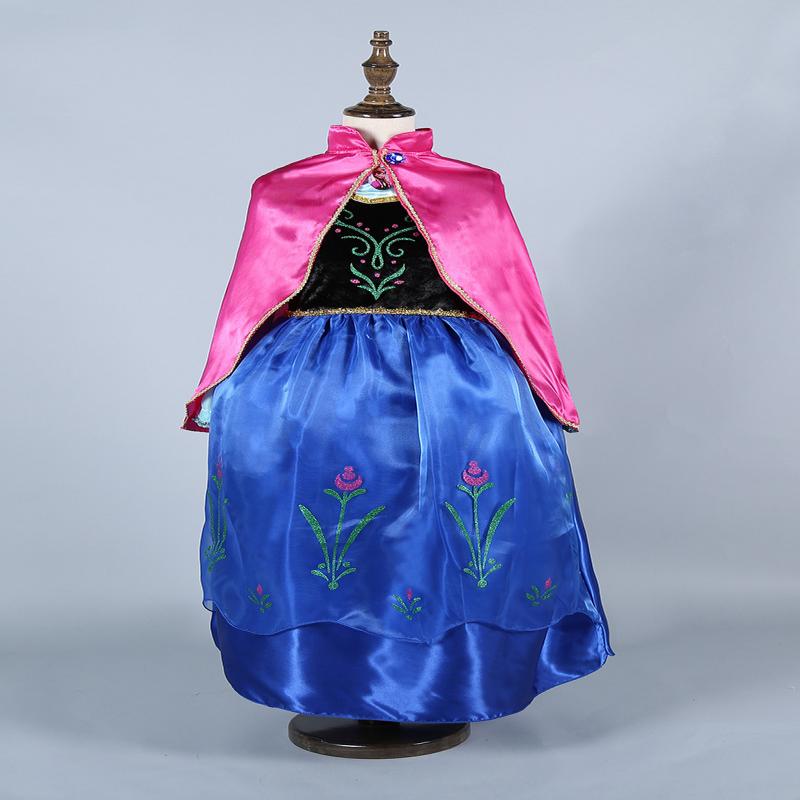 Frozen Elsa & Anna Princess Dress Costume for Girls, Ages 6-7