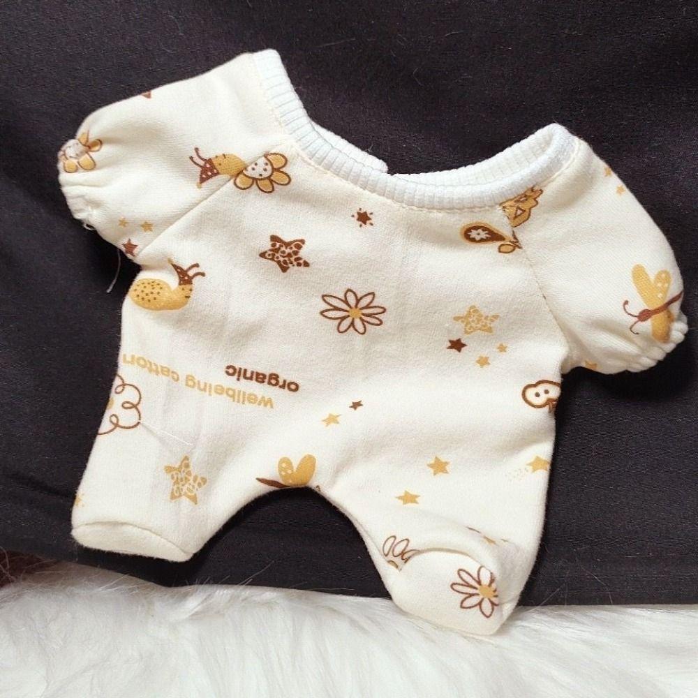 Pajamas 20cm Cotton Doll  Dress Crawling Suit Plush Toy Clothes  Doll Accessories