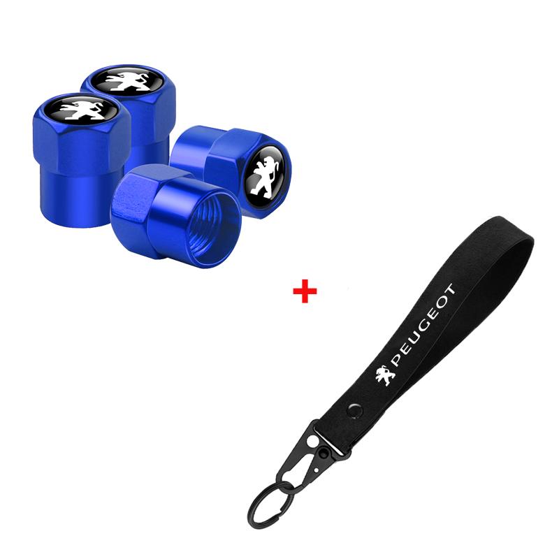 2026 Hot Car Sticker For Peugeot 207 3008 206 208 308 307 407 508 2008 5008 Aluminum Metal Car Tire Valve Cover Car Badge Nylon