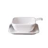 Qianxing A8 White Melamine Square Bowls Set