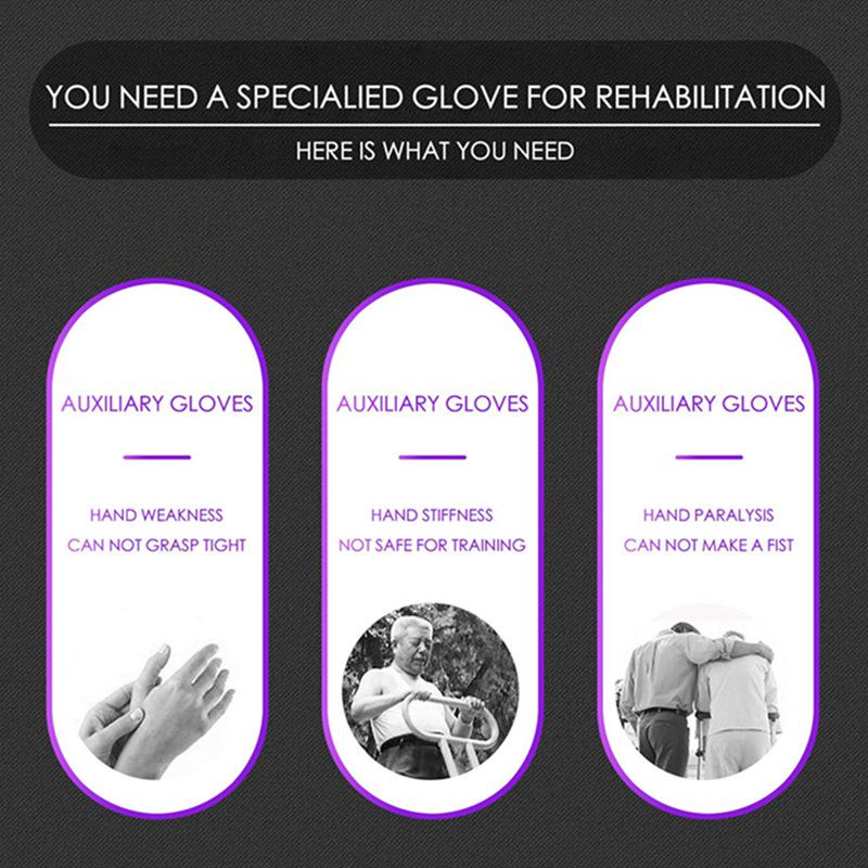 Rehabilitation Finger Auxiliary Gloves Brace Anti Spasticity Splint Finger Hand Recovery Grip