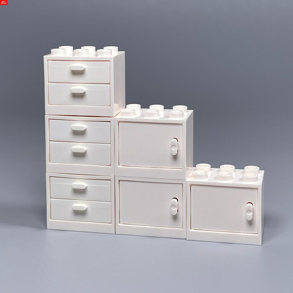 Коробка-шкафчик для кубиков MOC Контейнер 2x3x2 Шкафы Собираемые Частицы 4532 4533 Городской Дом Строительные Кирпичики Детали