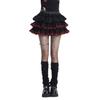 Sweet & Pure Cake Mini Skirt Women's Slimming Color Block A-line Skirt - New Versatile Design
