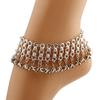 Ladies' Retro Ethnic Style Exaggerated Bell Tassel Multi-layer Beach Ankle Chain Suitable for Dates, Parties, Festivals, Gifts