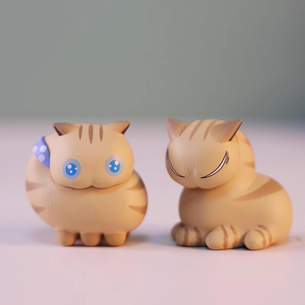 AAGWW Фигурки кошек Капсульная игрушка Гачапон Игрушка-персонаж Милый подарок Бездомный Набор из 6 штук, Игрушка, Набор, Декоративный, Фигурка, (Бродячий кот)