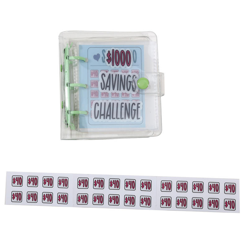 Мини-блокнот из ПВХ для экономии денег, блокнот с отрывными листами, денежная бюджетная книга, конверт, кошелек-органайзер