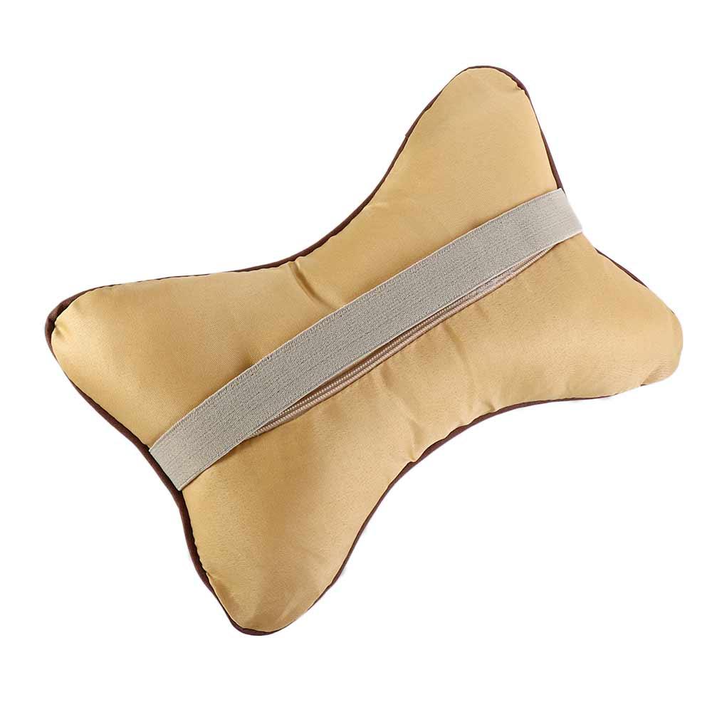 Comfortable Auto Seat Head Neck Rest Cushion PU Leather Headrest Pillow Pad Car Decoration