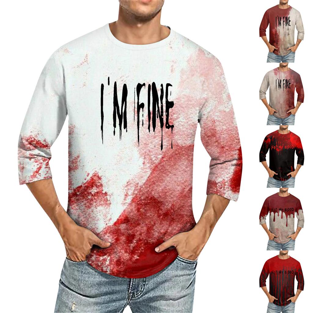 Men's T-shirt T-shirts Graphic Text Pool3D Printing Street Casual Short Sleeve Printed Clothing Basic