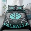 Viking Printed Duvet Set Ancient Myth Themed Bedding Set Three-Piece Set