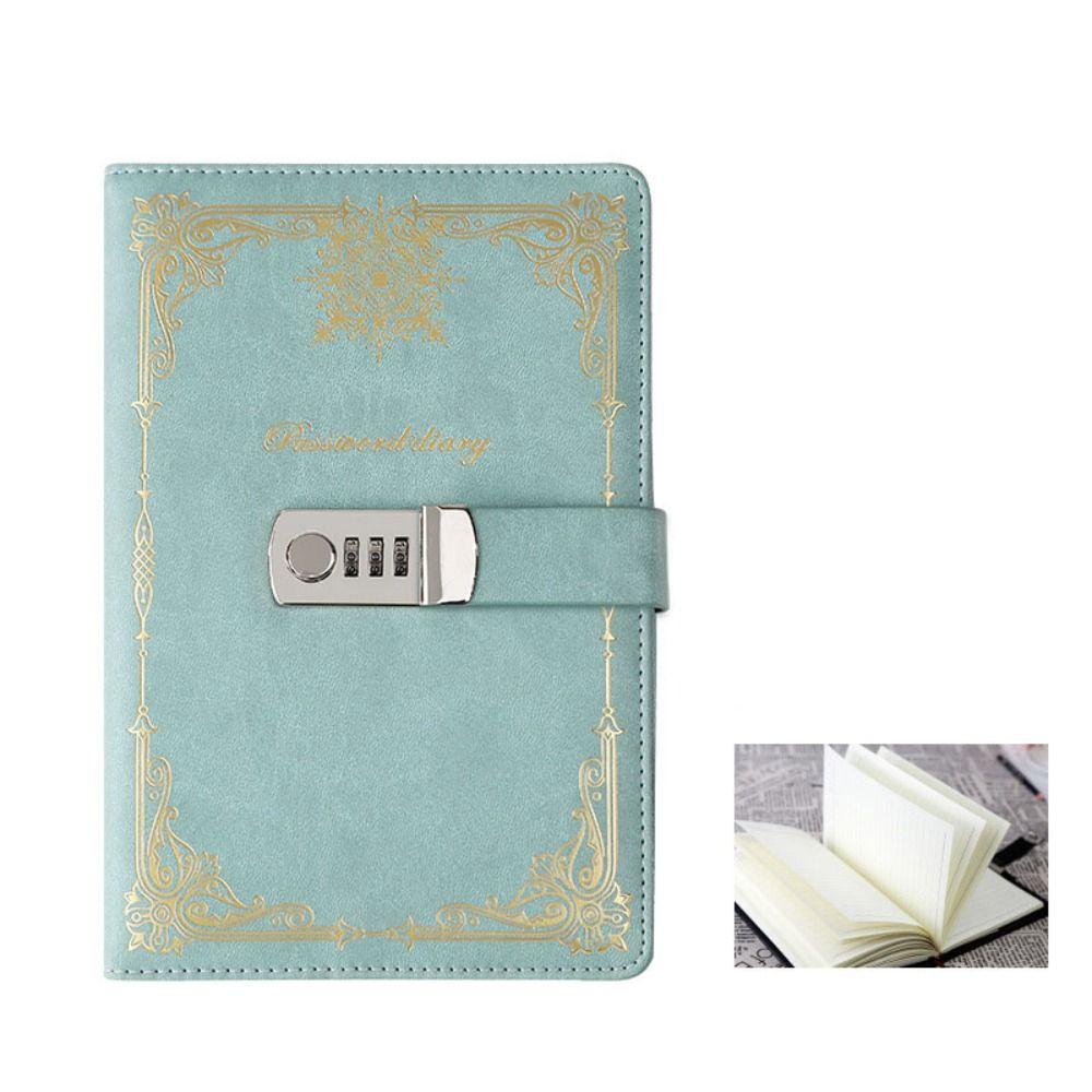 A5 100Sheets Journal Notebook With Lock Hard Cover Personal Notebook  Women