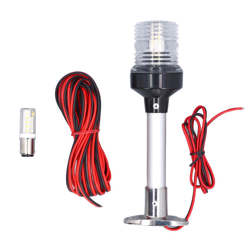 Светодиодный кормовой фонарь для лодки 6 дюймов, дальность видимости 2 морских мили 4000?4500K Белый 360 градусов Всесторонняя IP66 Навигация