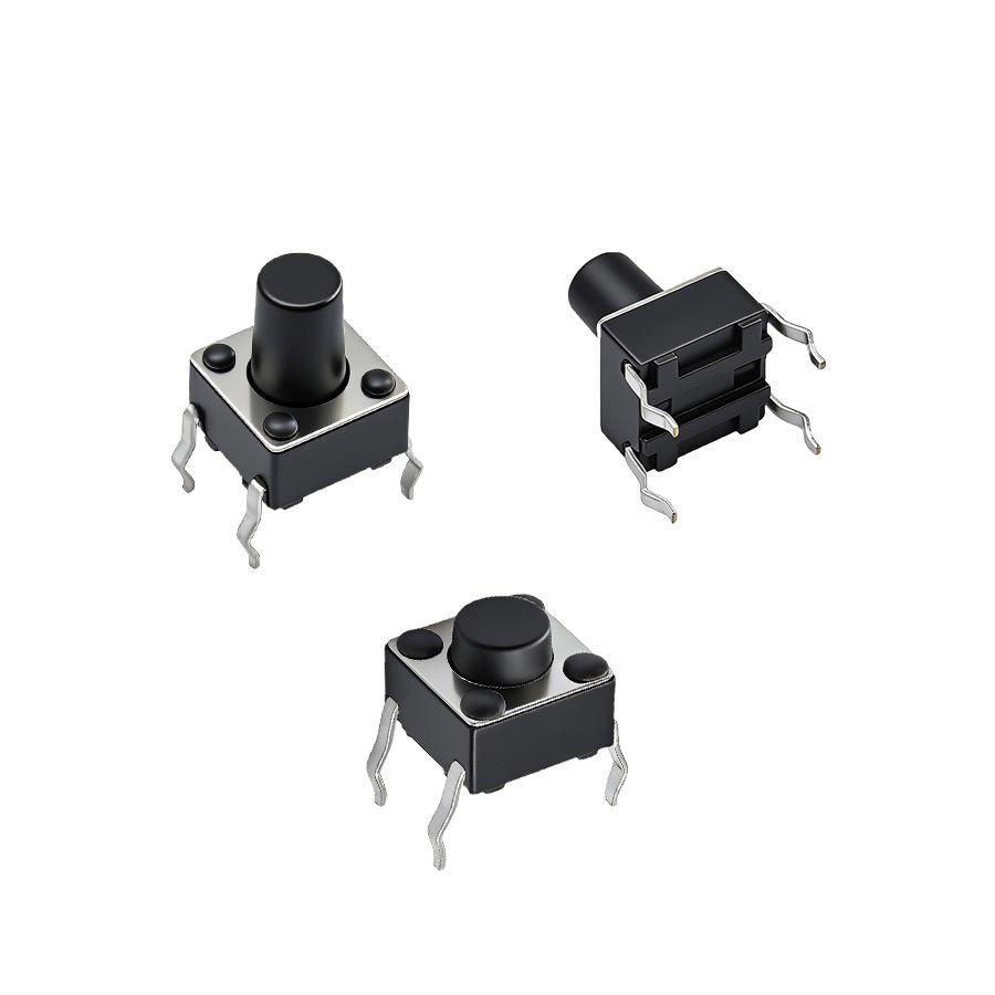 6x6 High Temp 4-Pin Tactile Switch: Durable, Long-Lasting Remote Control Button