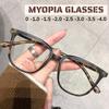 Fashion Ultralight Myopia Glasses for Women Men Blue Light Blocking Near Sight Eyeglasses Optical Prescription Eyewear 0 To -4.0