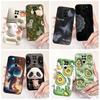 For Xiaomi Redmi Note 9 Case Cute Cartoon Panda Rabbit Liquid Silicone Shockproof Bumper on Xiomi Redmi Note 9 Cover Note9 Funda