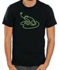 Sweet Green Frog And Tongue Figure Short Sleeve T Shirt Men G554