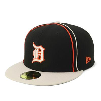 Кепка New Era 59FIFTY MLB Съемный Размер 7 5950 MLB SOUTACHE DETTIG BLK NER36C6811 Двухцветная Черный/Камень, 3/8, CHR, 14388852,