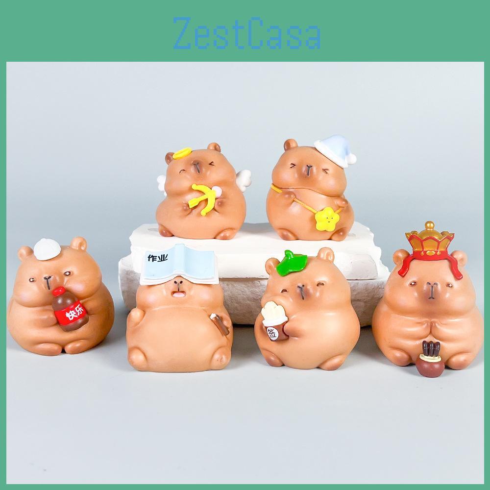 Capybara Cartoon Pvc Model With Collectible Anime Design For Fans