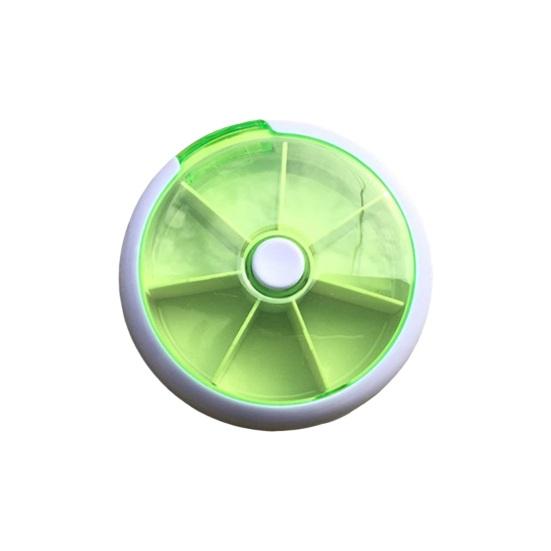 Портативная еженедельная коробка для таблеток, 7 отделений, пыленепроницаемая, влагостойкая, поворотная прозрачная крышка, карманный размер, деловая поездка, путешествия на открытом воздухе