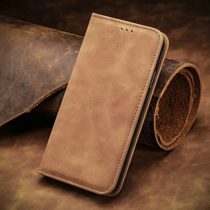 Strong Magnetic Leather Case For Motorola Moto G85 G75 G15 G05 G55 G54 G84 Edge 50 Neo 40 Pro Wallet Cards Solt Flip Book Cover