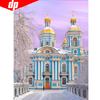 Алмазная картина Вышивка Церковь Алмазная мозаика Вышивка крестиком Стразы
