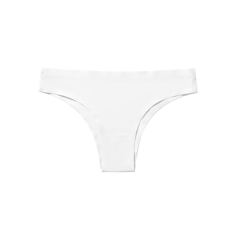 Женские Весенние и Летние Сексуальные Прозрачные Без Следов Ледяной Шелк Полуоблегающие Низкой Посадки Треугольные Трусы