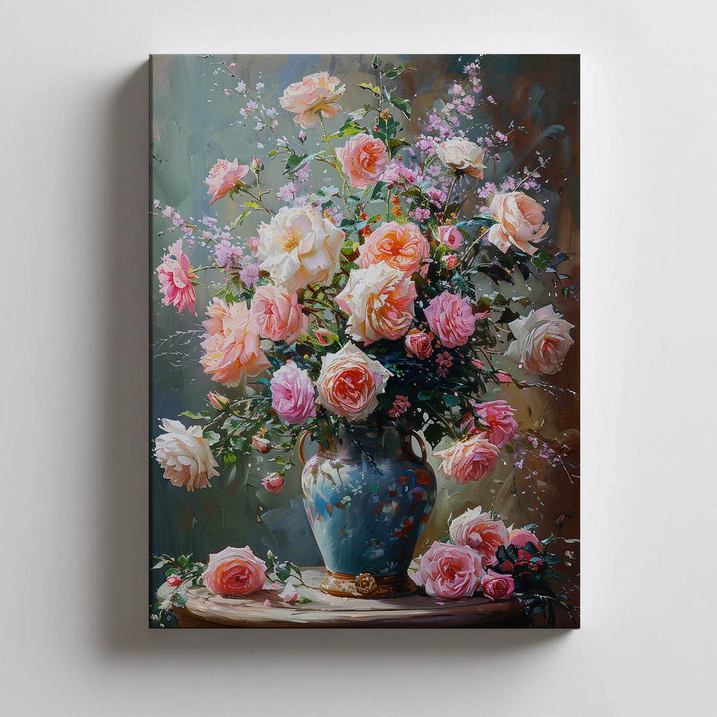 Timeless Bouquet Timeless Bouquet, 30X40 Cm, Dark Brown Wooden Frame, 230 Gsm Matte Paper