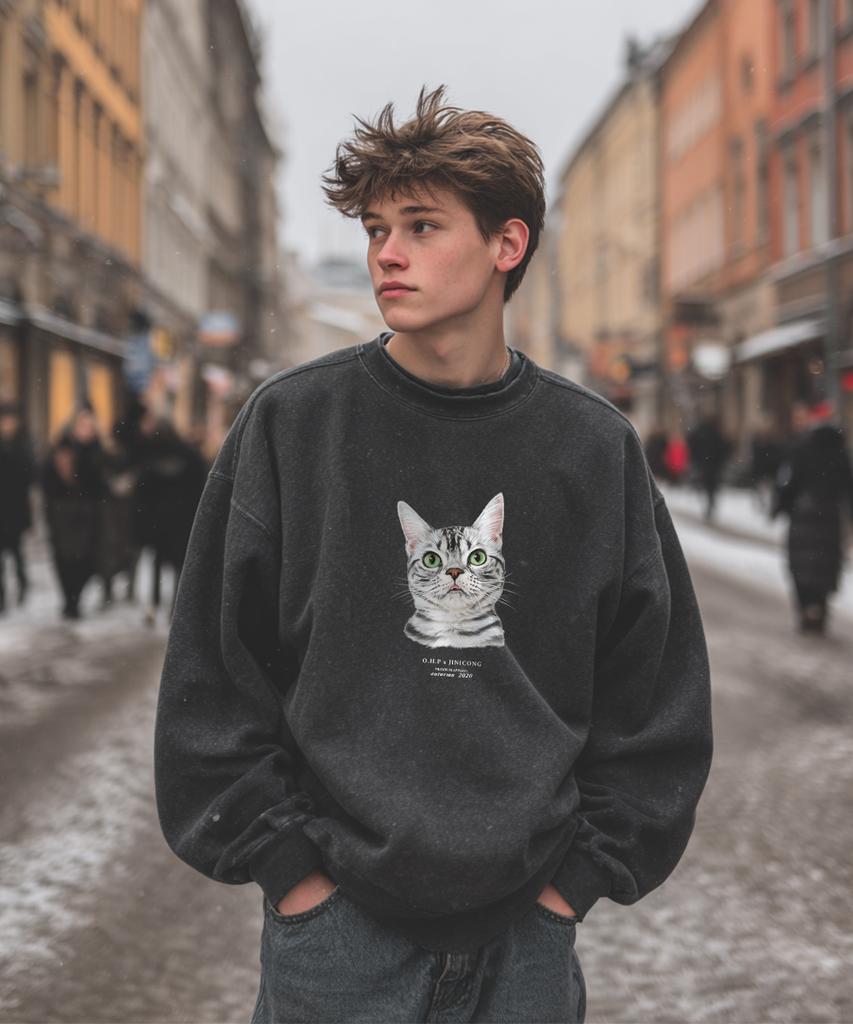 OHP Ohp X Jinicong Pure Gold No. 2 Fleece-Lined Sweatshirt