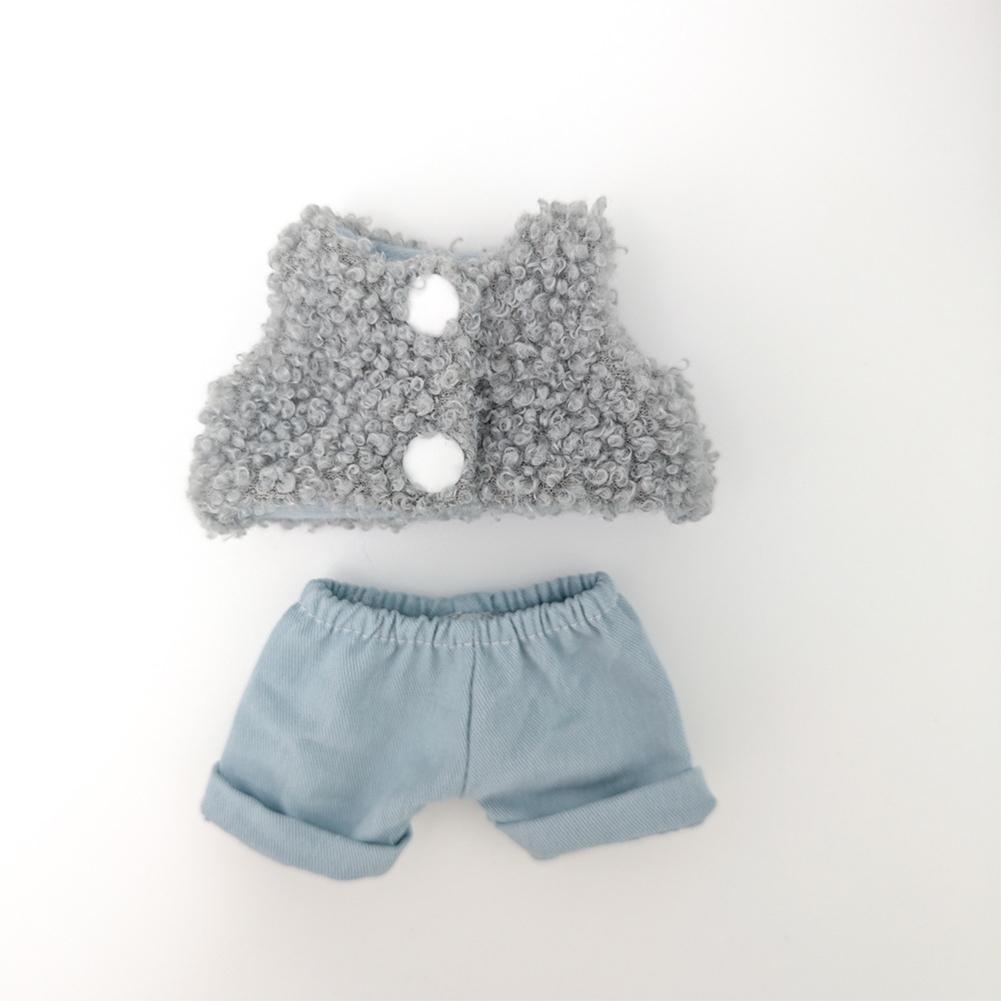 For 17cm Labubu Doll Clothes Fashion Clothes Hoodies Doll Clothes Color Match Hoodies Dolls Accessories Cute Decoration Little Cloths