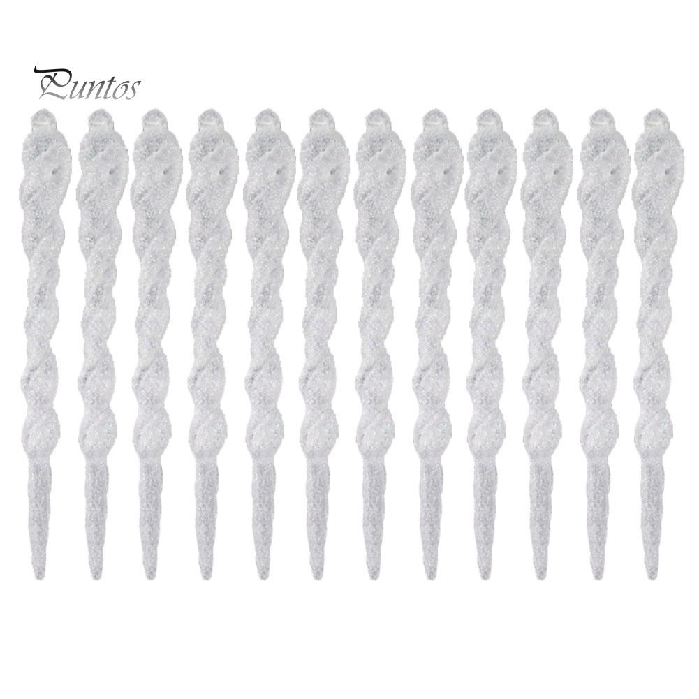 12 шт. имитация поддельной сосульки с веревкой, подвесное украшение для рождественской елки