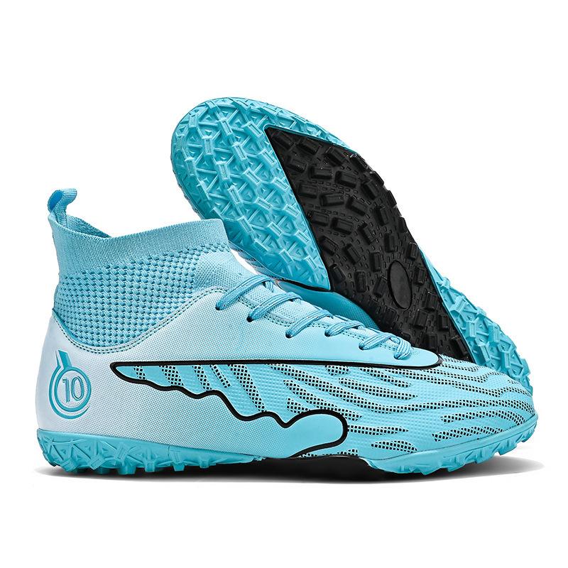 Пара футбольных бутс большого размера 2025 года, мужские высокие молодежные студенческие соревновательные тренировочные бутсы, шипы для искусственной травы