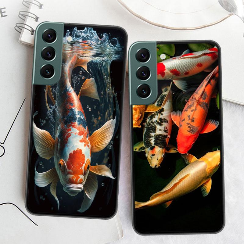 High End Ornamental Fish and Koi Carp Phone Case For Samsung Galaxy S22 S25 Ultra S21 S10 Plus S26 Edge S20 S23 S24 FE Cover