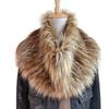 1PC Scarf Women Shawl Jackets Collar Neck Warmer Faux Fur Clothes Accessories Soft Fluffy