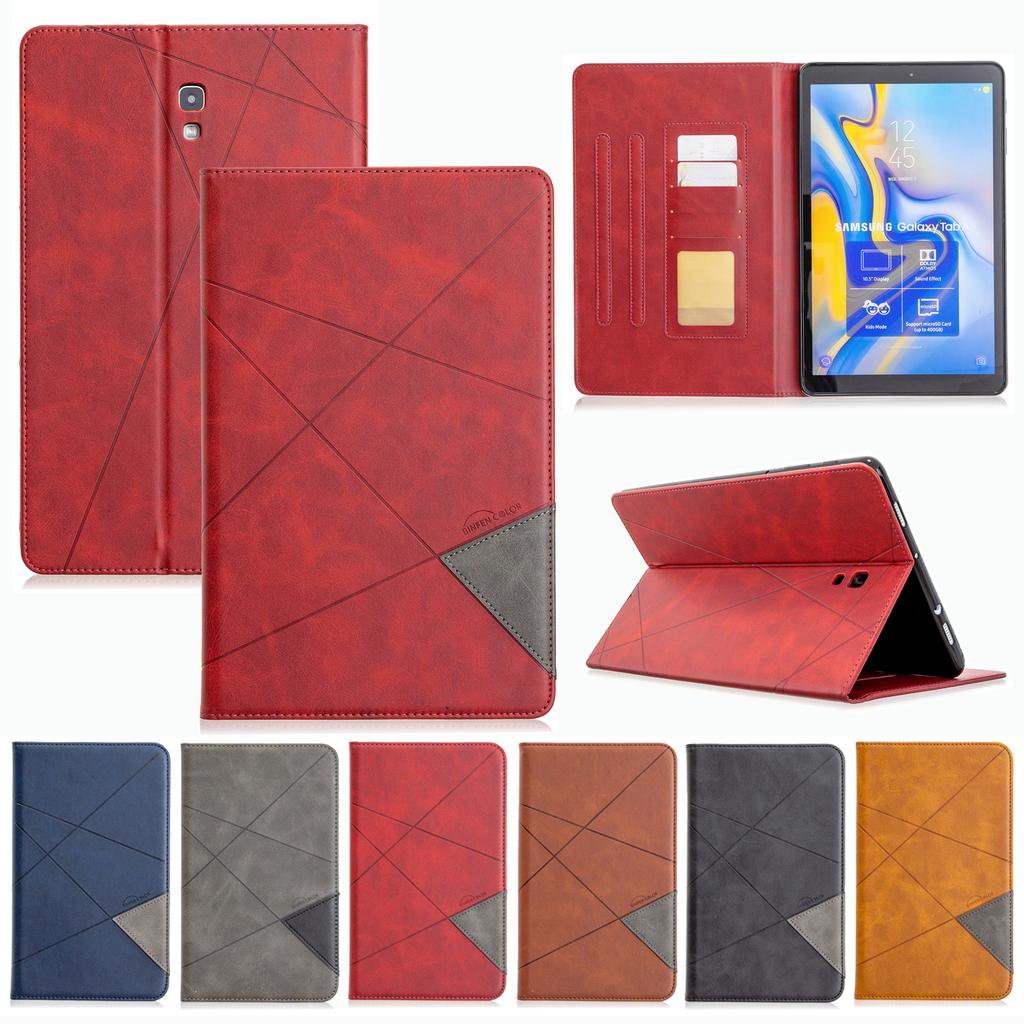 Case for Samsung Galaxy Tab A 10.5inch (2018 Release)(SM-T590/T595/T597) Bussiness Premium PU Leather Folio Cover Multiple Viewing Angles Card Pocket
