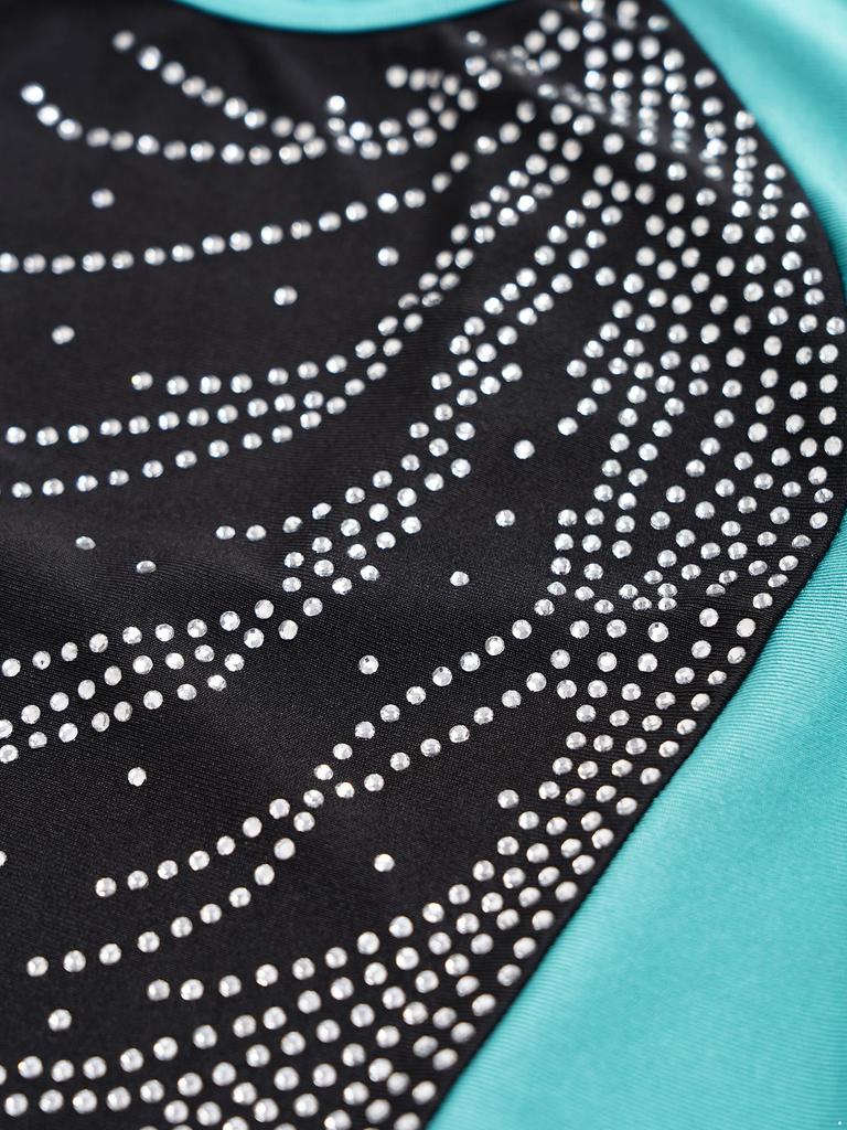 Костюм для танцевальной гимнастики, детский купальник без рукавов с круглым вырезом и открытой спиной для девочек