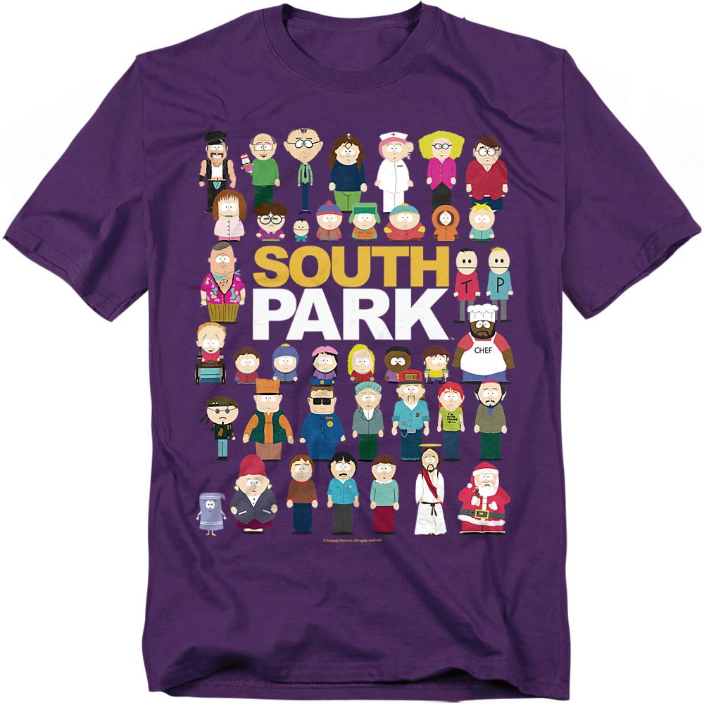 South Park Unisex Adult Full Cast T-Shirt