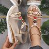 New Bohemian Style Wedge Heel Sandals for All Seasons Women's Fashion Casual Thick-Soled Shoes