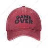 Кепка с надписью Game Over Шляпа Пляжная Смешная Шляпа Рождественские Шляпы Кепка Женская Унисекс