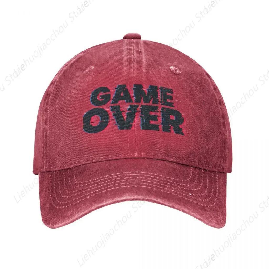 Кепка с надписью Game Over Шляпа Пляжная Смешная Шляпа Рождественские Шляпы Кепка Женская Унисекс