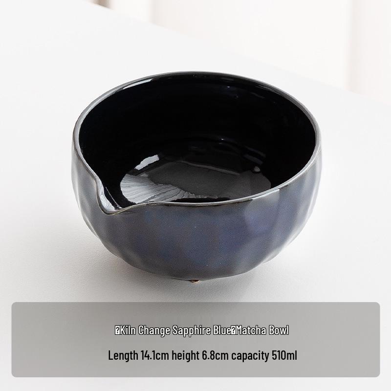 Handmade Japanese Matcha Ceramic Tea Bowl and Bamboo Whisking Tool