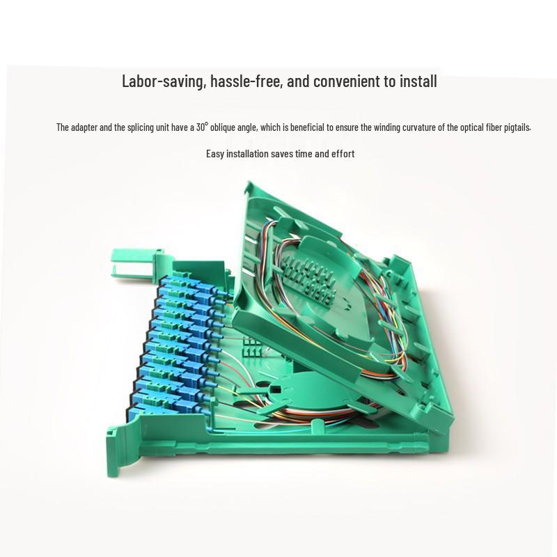 HAILE SC Тип ODF Интегрированная оптоволоконная панель одномодового типа с лотком для сварки оптических волокон, 12 волокон