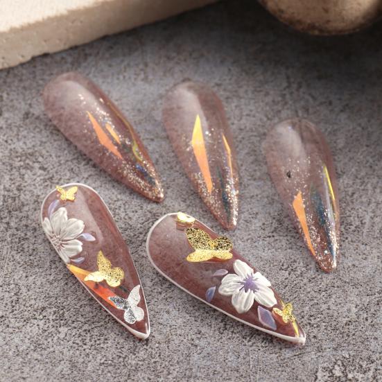 1 Box Nail Decoration Delicate Shape Fade-Resistant Metal 3D Butterfly DIY Nail Art Jewelry Manicure Designs Beauty Supplies