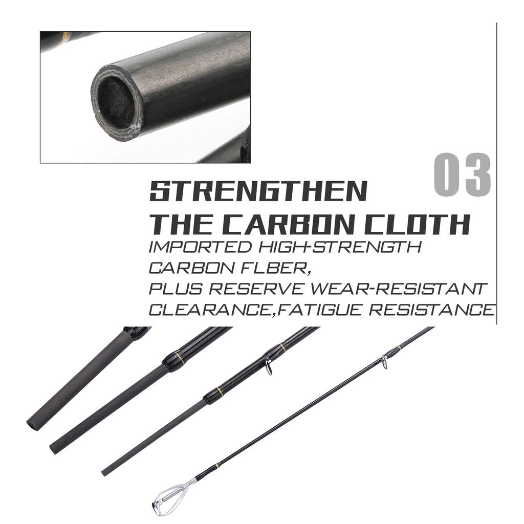 Кастинговая удочка с углеродным волокном Сверхлегкие удилища Baitcaster удочки Морская рыбалка в соленой воде