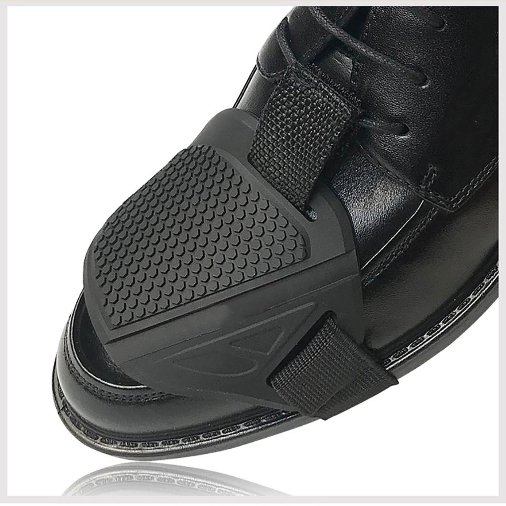 New 2PCS Motorcycle Gear Shifter Shift Guard Shoe Boot Protector Cover Pad TPU Black