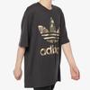 Adidas Оригинальная камуфляжная футболка с короткими рукавами и трилистником, мужские топы, черные DX4203