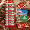 Merry Christmas 10 Card Slot Foldable Red Envelope Surprise Party Money Box Gift for Kids