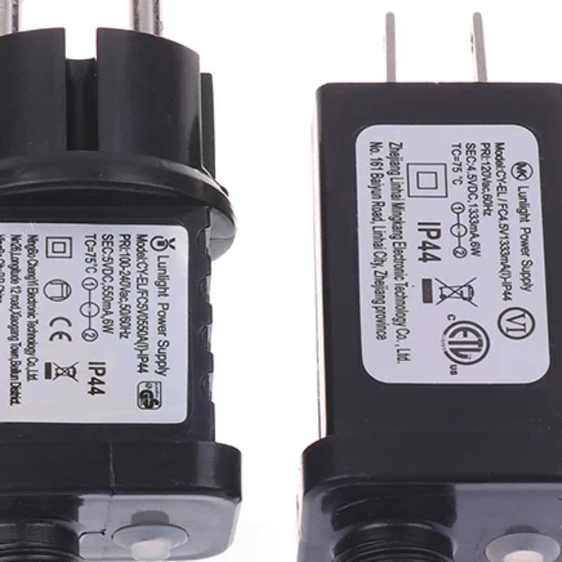 EU/US Plug 5VDC 6W 8 Functional SELV LED Lamp Driver Switch Adapter IP44 Waterproof Laser Lighting Europe Power Supply