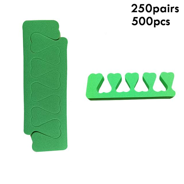500 шт., набор разделителей для пальцев ног для педикюра, разделители пальцев для дизайна ногтей, мягкие поролоновые растягиватели для пальцев ног и пальцев, расслабляющий удержание